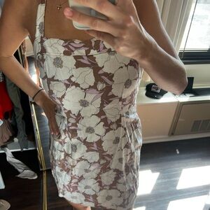 Abercrombie linen halter dress